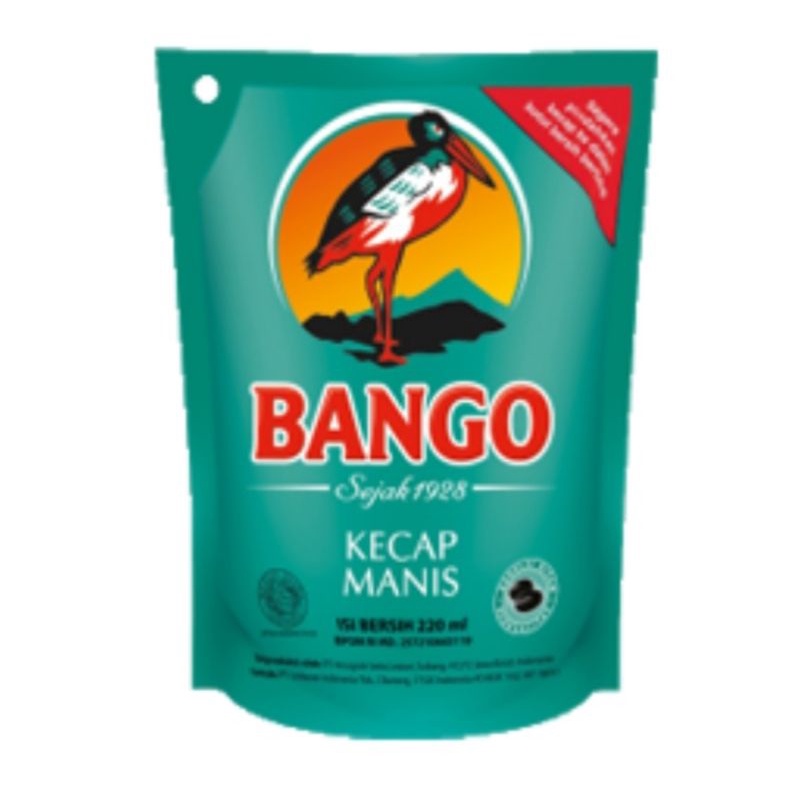 

( SATUAN ) BANGO kecap manis refill 220 / 210ml isi 1 ( SATU ) PCS