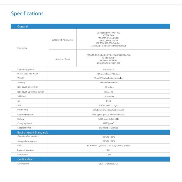 Hytera (4pcs) PoC Push to Talk Over Cellular Radio PNC360S