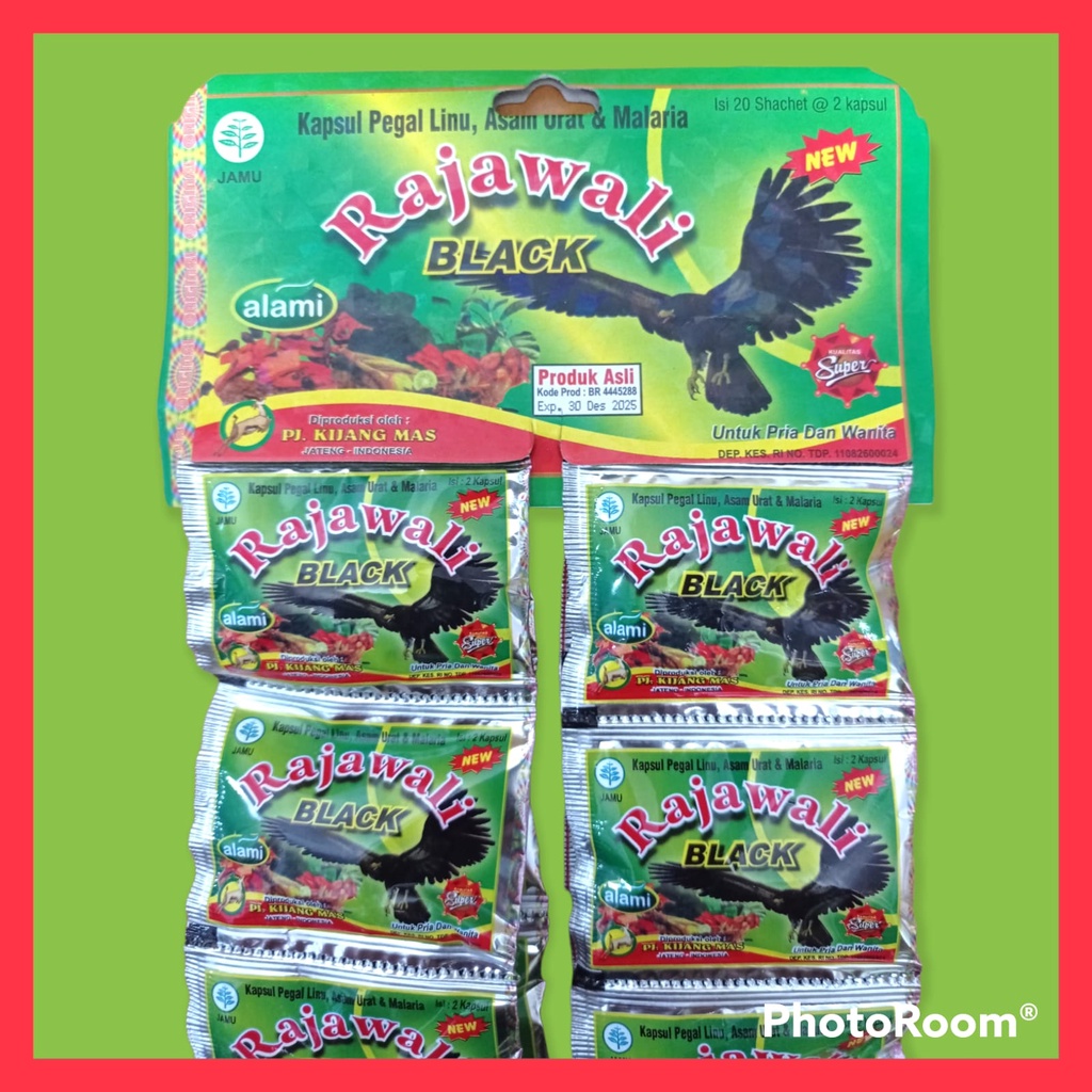 Kapsul Herbal Raja Wali Black, Obat Hebal Pegal Linu, Obat Herbal Asam Urat, Obat Herbal Malaria, Ob
