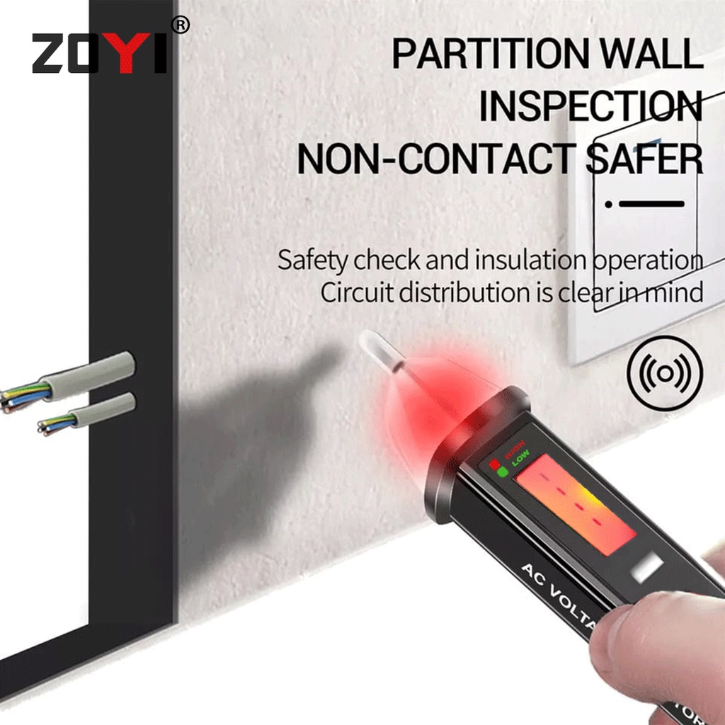 ZOYI ZT-DB03 Non-Contact Ac Voltage Detector Tester Meter 12V-1000V