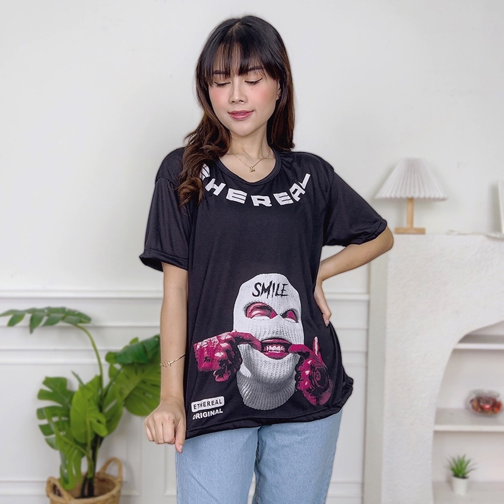 AFI - EC - Kaos Oversize Wanita Ethereal (LD 106, P 65)