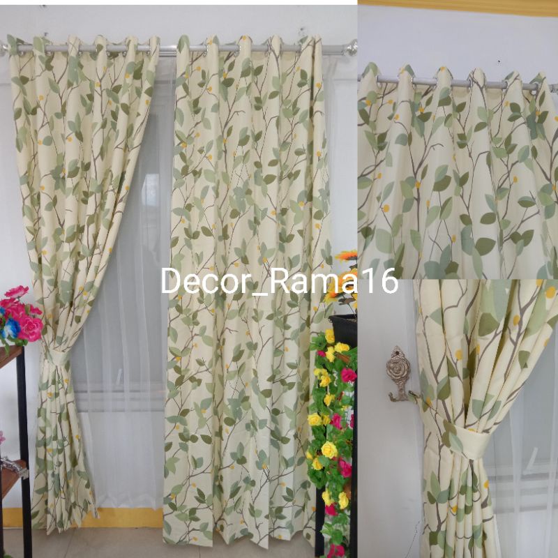 Gorden Bridal Gorden Motif Daun Gorden Pintu & Jendela