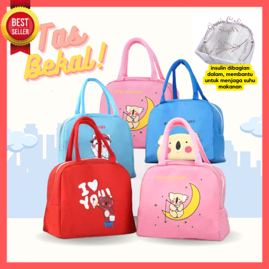 [GOS] -  E302-TAS BEKAL MOTIF Lucu - LUNCH BAG MOTIF KARTUN  / - LUNCH BAG