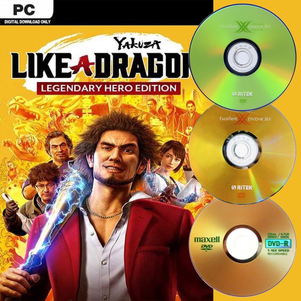 Jual DVD Game PC Yakuza Like a Dragon Legendary Hero Edition Shopee