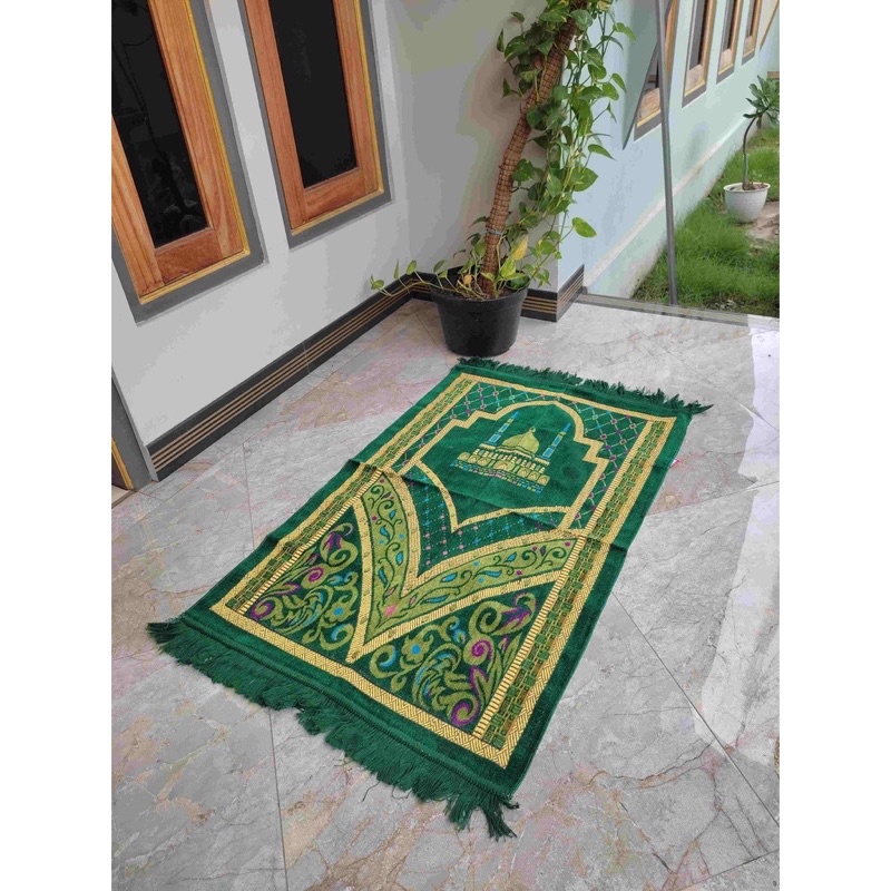 Sajadah Tebal Turki Beludru Halus 70x110 cm | ALAYDRUS BESAR | Souvenir Haji / Hajatan