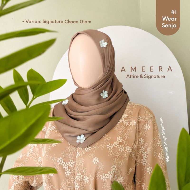 AMEERA SHAWL GLAM  HIJAB SPARKLING PAYET UNTUK ACARA pashmina silky pashmina inner pashmina ceruty h