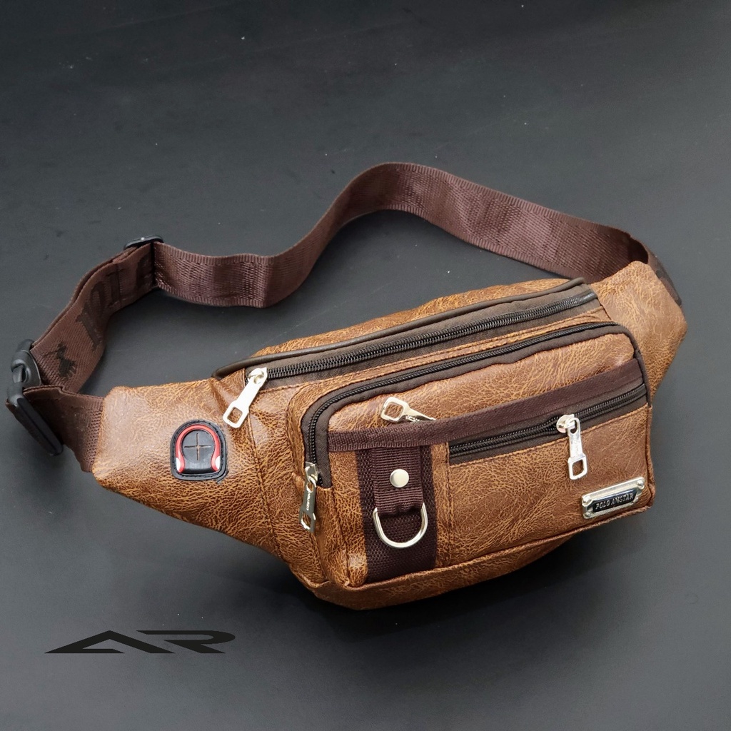 Tas Selempang Pria Multi Fungsi Waistbag Original POLO AMSTAR Model Terbaru-7