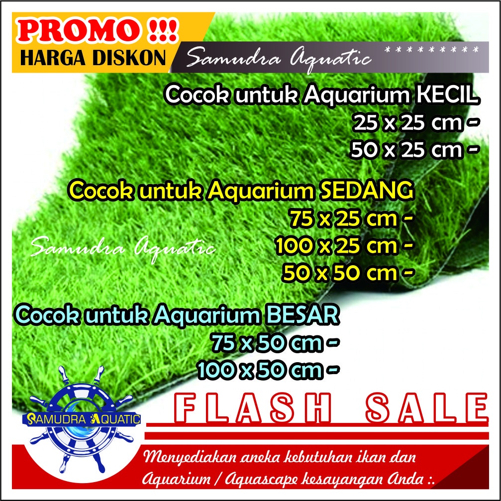 Rumput Aquarium Aquascape Sintesis (Cocok Untuk AQUARIUM BESAR), Rumput Sintesis Mainan Rumput Aquarium Aquascape