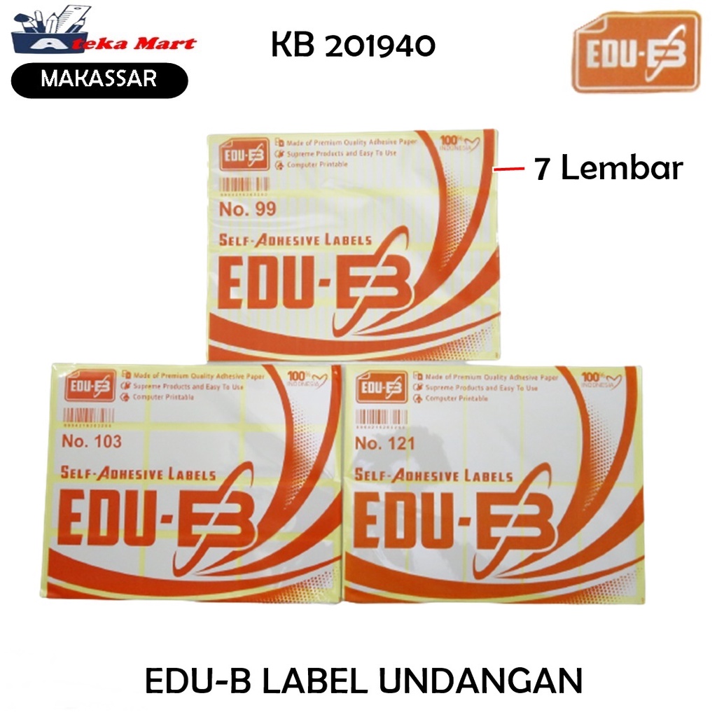 

[PCS] EDU-B LABEL UNDDANGAN LABEL KERTAS