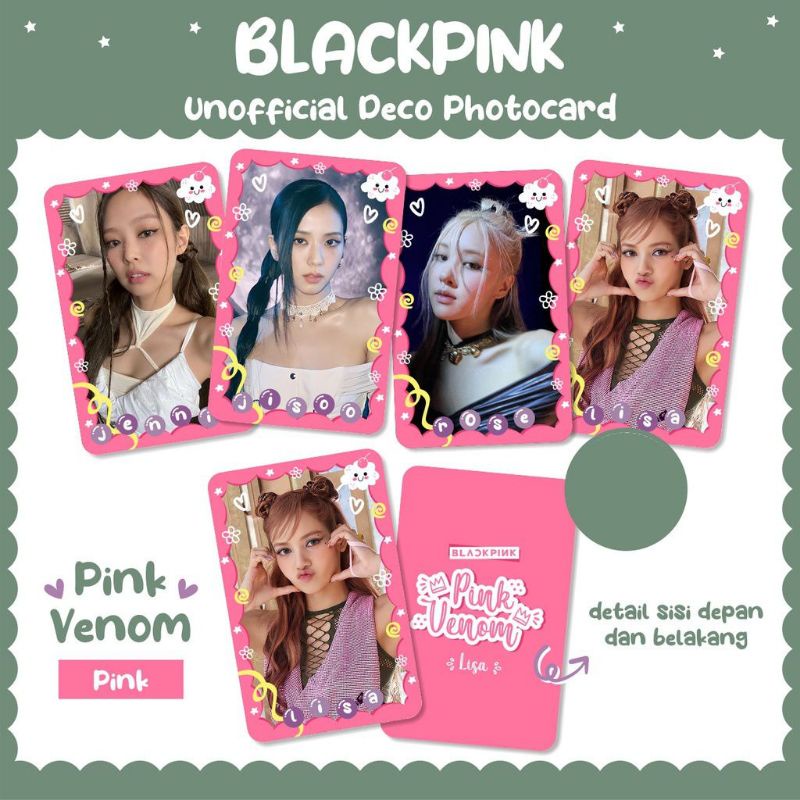 PHOTOCARD PC PREMIUM BLACKPINK -PINK VENOM Selfie