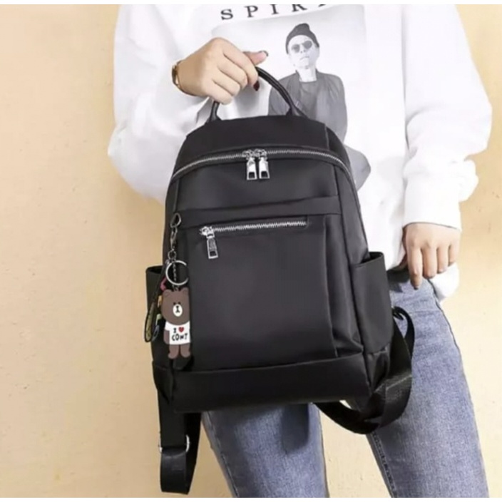 Tas Ransel Wanita Ala Korea Murah Terbaru Kekinian| Tas Gandong Sekolah Remaja Sma|Ransel Gemblok Buat Ngaji|