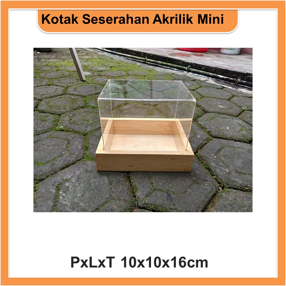 Jual Kotak Seserahan Akrilik Mini Pxlxt 10x10x16cm Shopee Indonesia 9955