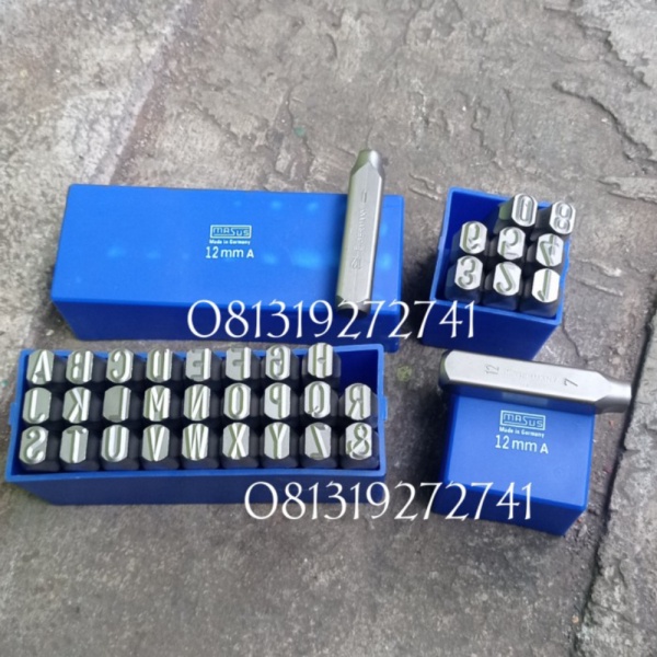 

Jual last stok PROMO Ketok Huruf dan Angka MASUS 12 mm Germany stamp Punch Murah