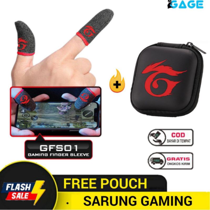 GARENA ISI 2 Sarung Game Jempol Gaming Anti Keringat Basah Premium