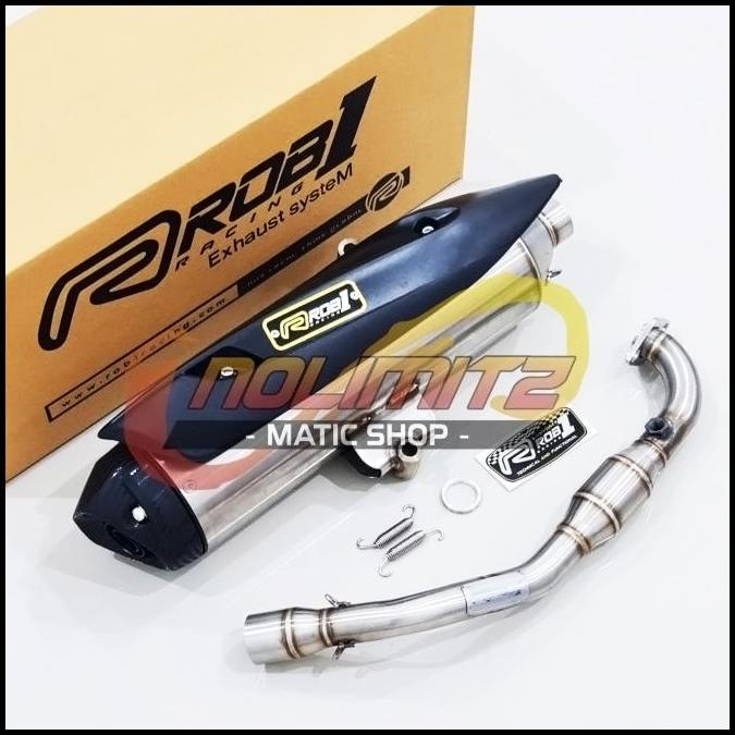 Promo Knalpot Standar Racing Rob1 Rcb1 Power Boom Honda Pcx 160