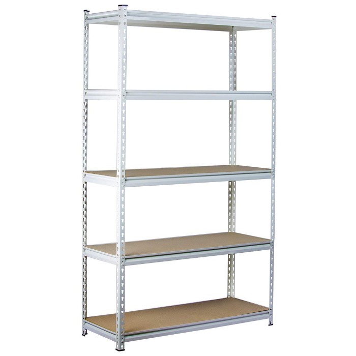 Rak Besi Siku Tanpa Baut - Boltless Steel Rack - Putih