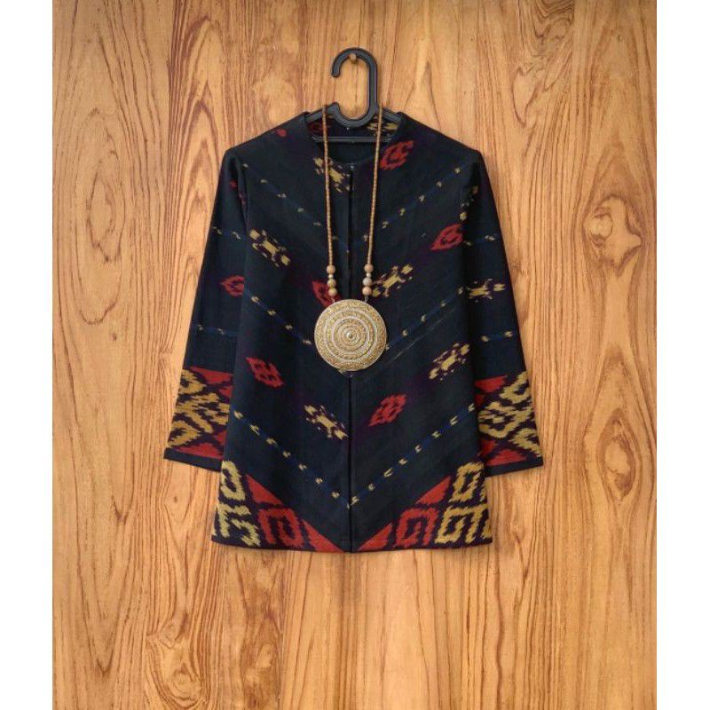 BLOUSE AZZAHRA TENUN KEKININAN, ATASAN BAJU KANTOR, SET COUPLE