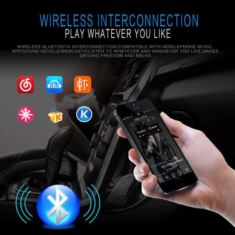 Taffware Tape Audio Mobil MP3 Player Bluetooth Wireless Receiver 12V - MP3-617