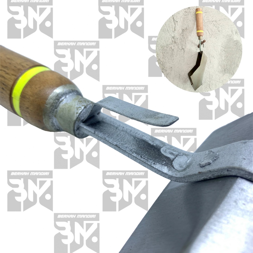 Cetok Bata Ringan Trowel - Sendok Semen Hebel 10CM &amp; 7,5CM Plat Baja