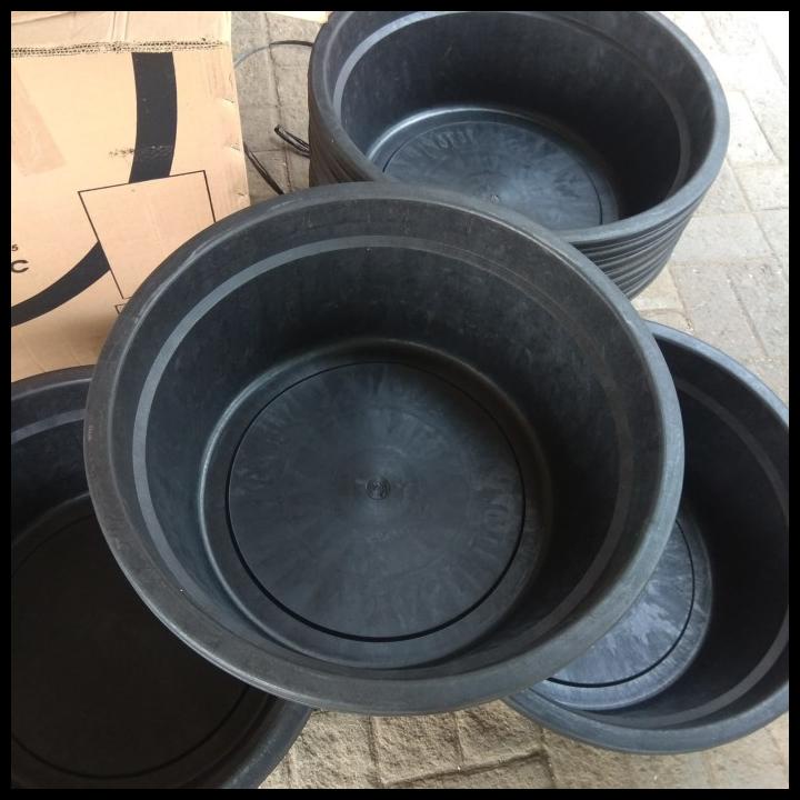 Bak Karet Hitam 24" Anti Pecah/ Ember Besar Anti Pecah/Baskom Besar