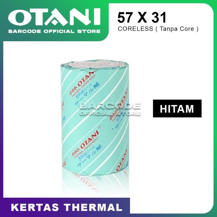 

Kertas Thermal Otani Hitam 57 X 31 mm Roll Kasir Mobile Printer & EDC - Hitam DEVINA36