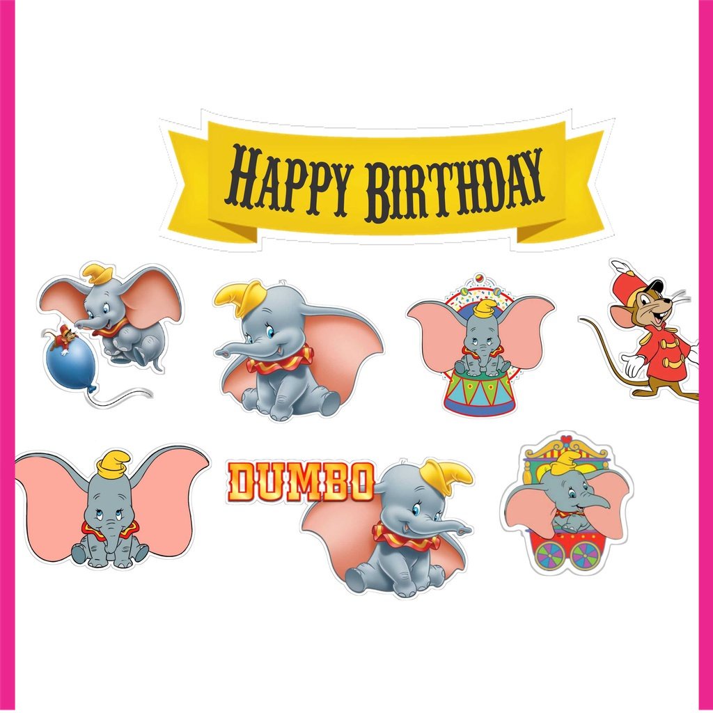 

BIGBAG TOPPER CAKE ULANG TAHUN / HIASAN KUE DUMBO