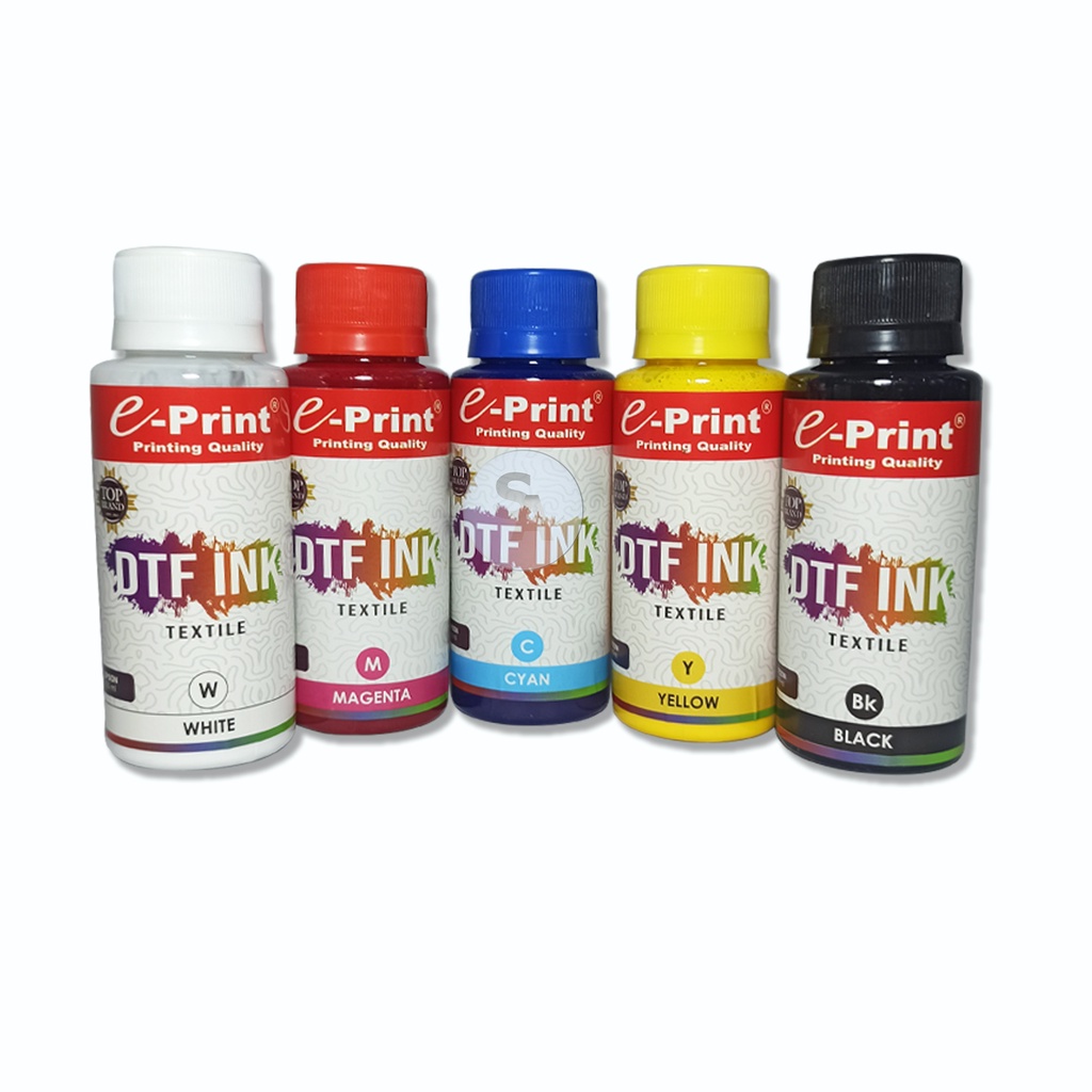 

E-PRINT - Tinta DTF / Digital Transfer Film Mesin Epson 100 ml -Pcs