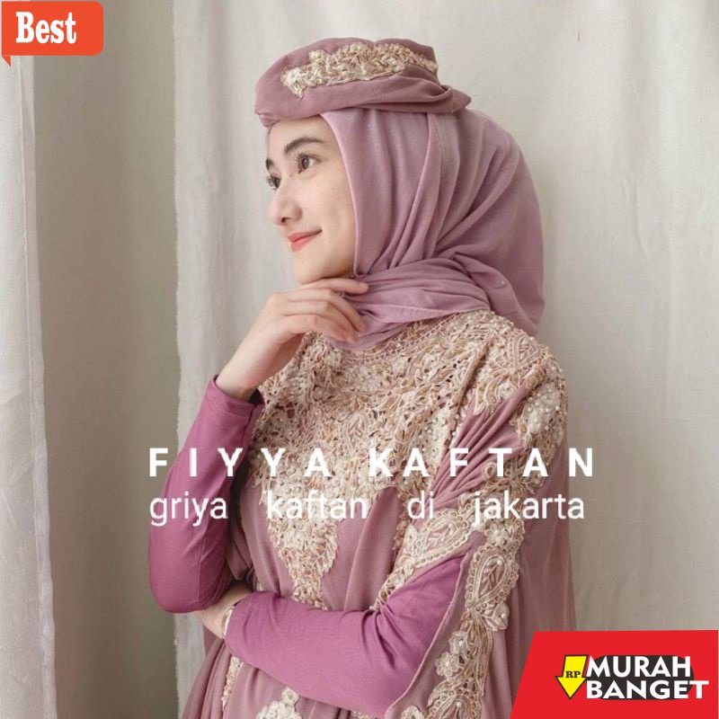 Jual Baju timur tengah terkini GRATIS INNER KAFTAN SHAKEELA DAN TURBAN