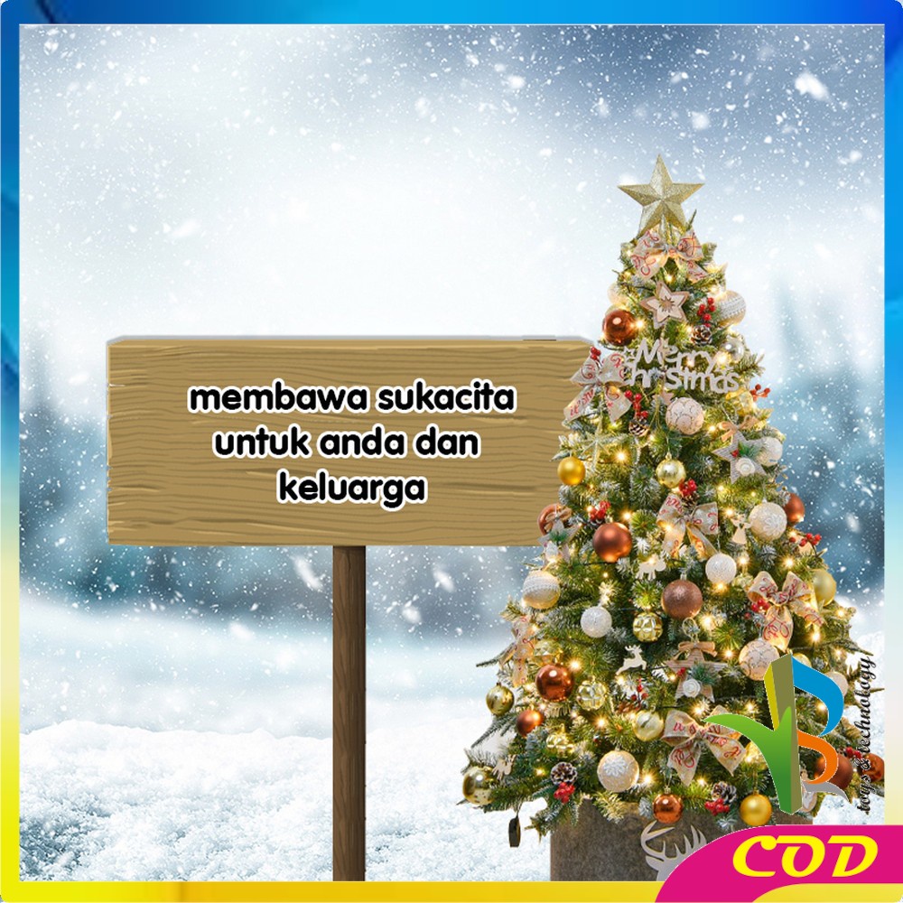 RB-C694 Hiasan Natal Paket Dekorasi Pohon Natal Aksesoris Bola Natal / Gantungan Bola Hiasan Pohon Cemara Set / Christmas Decoration