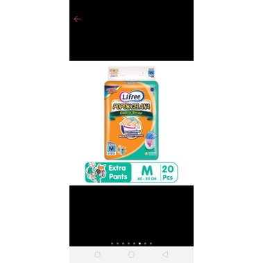 Pampers dewasa lifree popok celana UK M20/L16/XL12