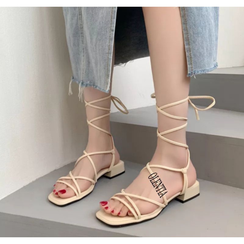 Sandal Wanita heels gladiator 3cm WS 04