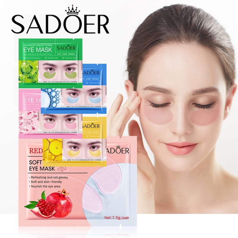 SADOER Eye Mask Essence Moisturizing Lembut lan Halus Perbaikan Kerut Lingkaran Gelap Patch Mata