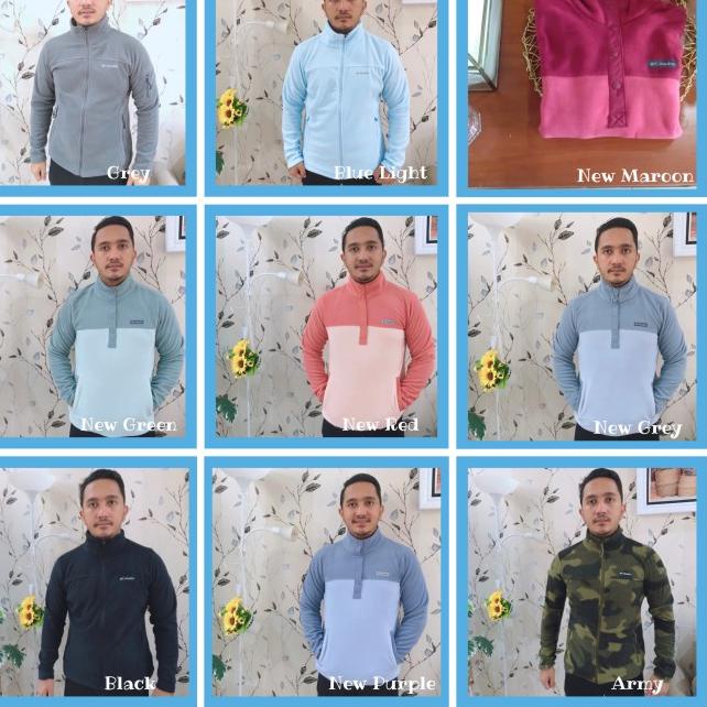 Jaket Columbia Polar Fleece Jacket Hiking Winter Musim Dingin Thermal - XS