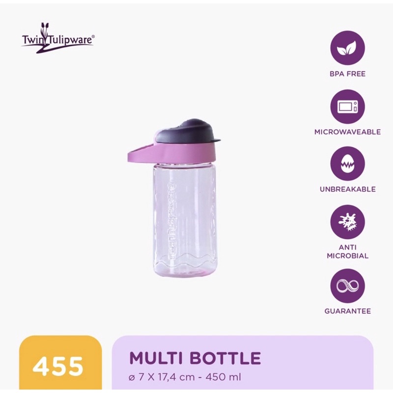 Botol Minum MINI MULTI BOTTLE Tulipware