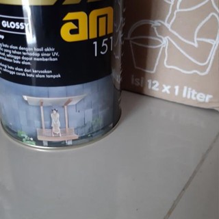 Jual Cat batu alam AM 151 Stone coating Glossy 1 liter Kilap coating