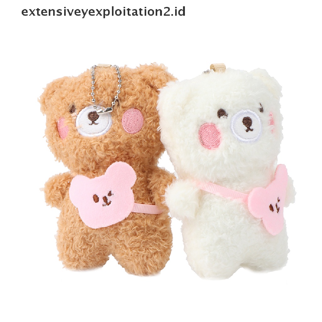 Gantungan Kunci Bentuk Teddy Bear Mini 12CM Untuk Tas Ransel