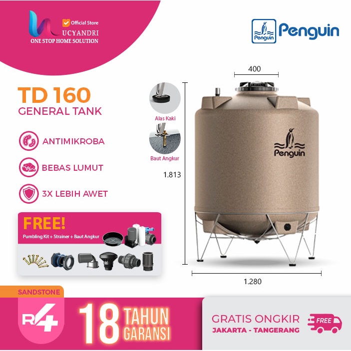 Tangki Air Penguin TD 160/ Tandon Air / Toren Air