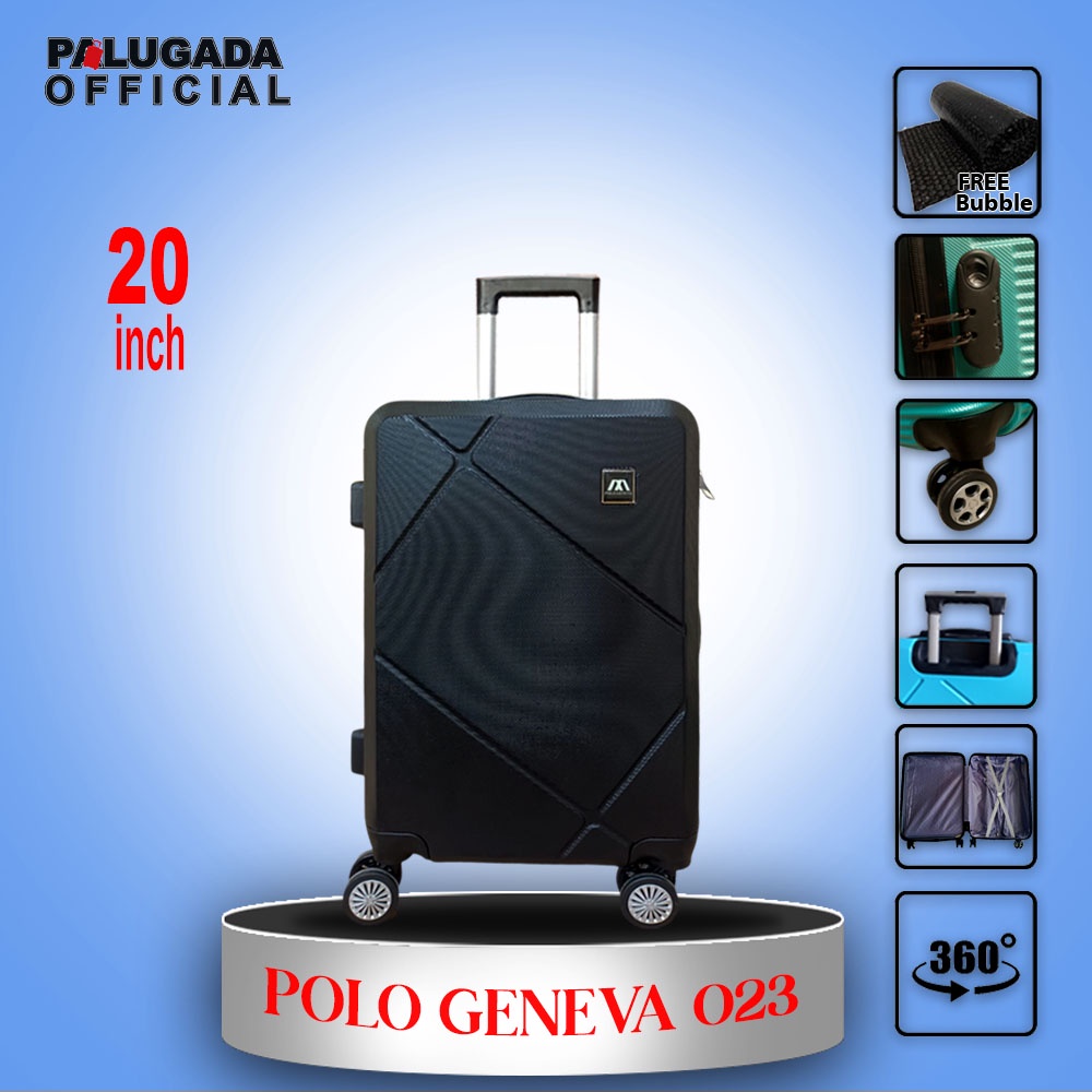 KOPER FIBER 20 INCH POLO GENEVA  203 KOPER FIBER ABS FREE PACKING BUBBLE GARANSI