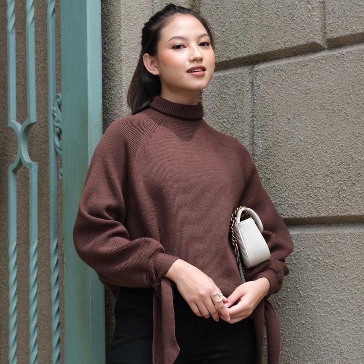 ㅀ Gonegani Sweater Rajut Turtleneck Wanita Zara Sweater HOT ITEM 3290 ✦