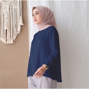 Alma Kemeja Wanita Casual Terbaru | Size S M L XL XXL | Bahan Katun Dior HQ Premium