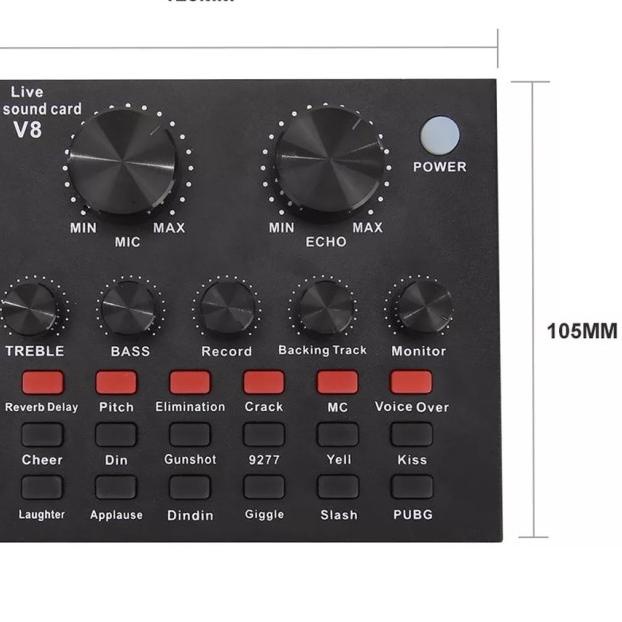 Sound Card V8 Mixer Bluetooth / Sound Card V8 Broadcast /Mixer V8 USB