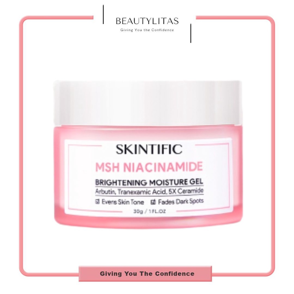 SKINTIFIC MSH Niacinamide Brightening Moisturizer Glowing Gel 30g