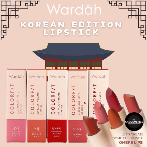 Wardah Colorfit Ultralight Matte Lipstick - Korean Limited Edition 3.6gr