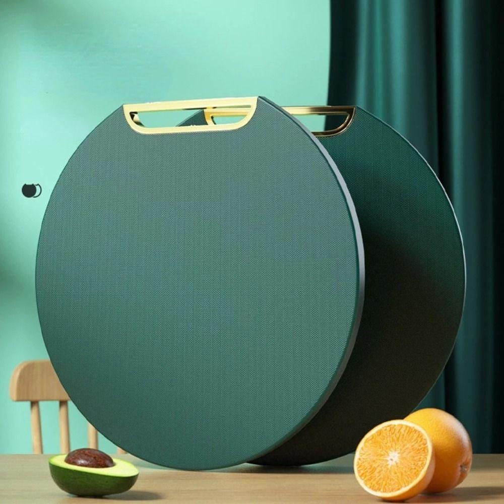 [Elegan] Chopping Block Mudah Dibersihkan Berlapis Emas Multi-Fungsi Dua Sisi Dapat Diputar Dapat Digantung Non-slip Rumah Tangga Antibakteri Aksesoris Dapur Chopping Mat