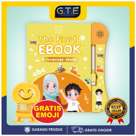 GTE | Buku Pintar Elektronik Anak 4bahasa[Arab Indonesi Inggris Mandarin]/ E Book Pintar Anak/ E BOO