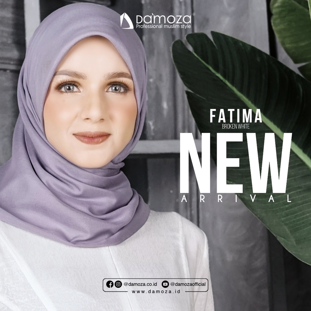 [READY SIAP KIRIM] Gamis Dewasa FATIMA Ori By DAMOZA Gamis Dewasa Putih & Hitam