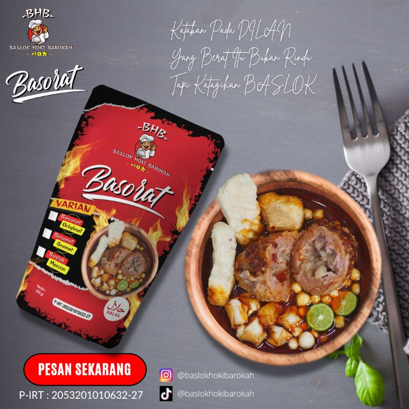 

BASORAT - Baslok Urat Original /Baso Aci /Kuah Mercon