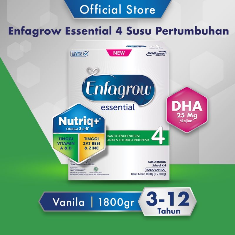 ENFAGROW ESSENTIAL 4 SUSU FORMULA 1800GR