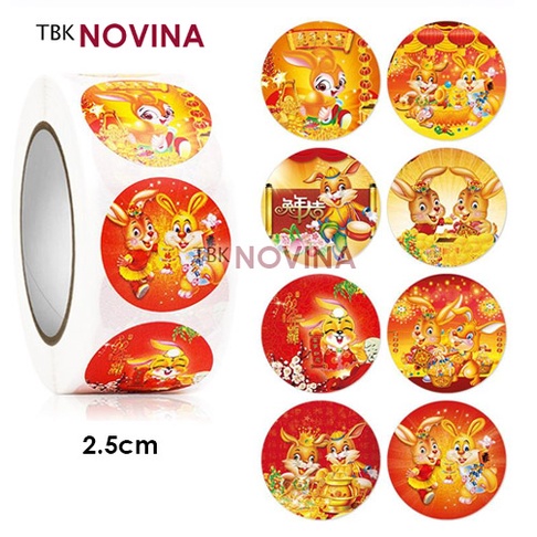 [10 PCS ] Stiker Imlek Tiger Fu / stiker chinese New Year / Stiker Harimau