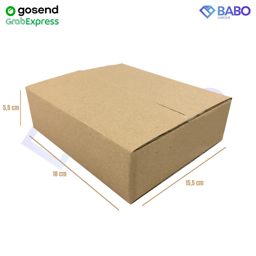 

KARDUS|KOTAK|KARTON|PACKAGING 18x15,5x5,5 cm MURAH (Kardus 18 x 15.5 x 5.5 cm)
